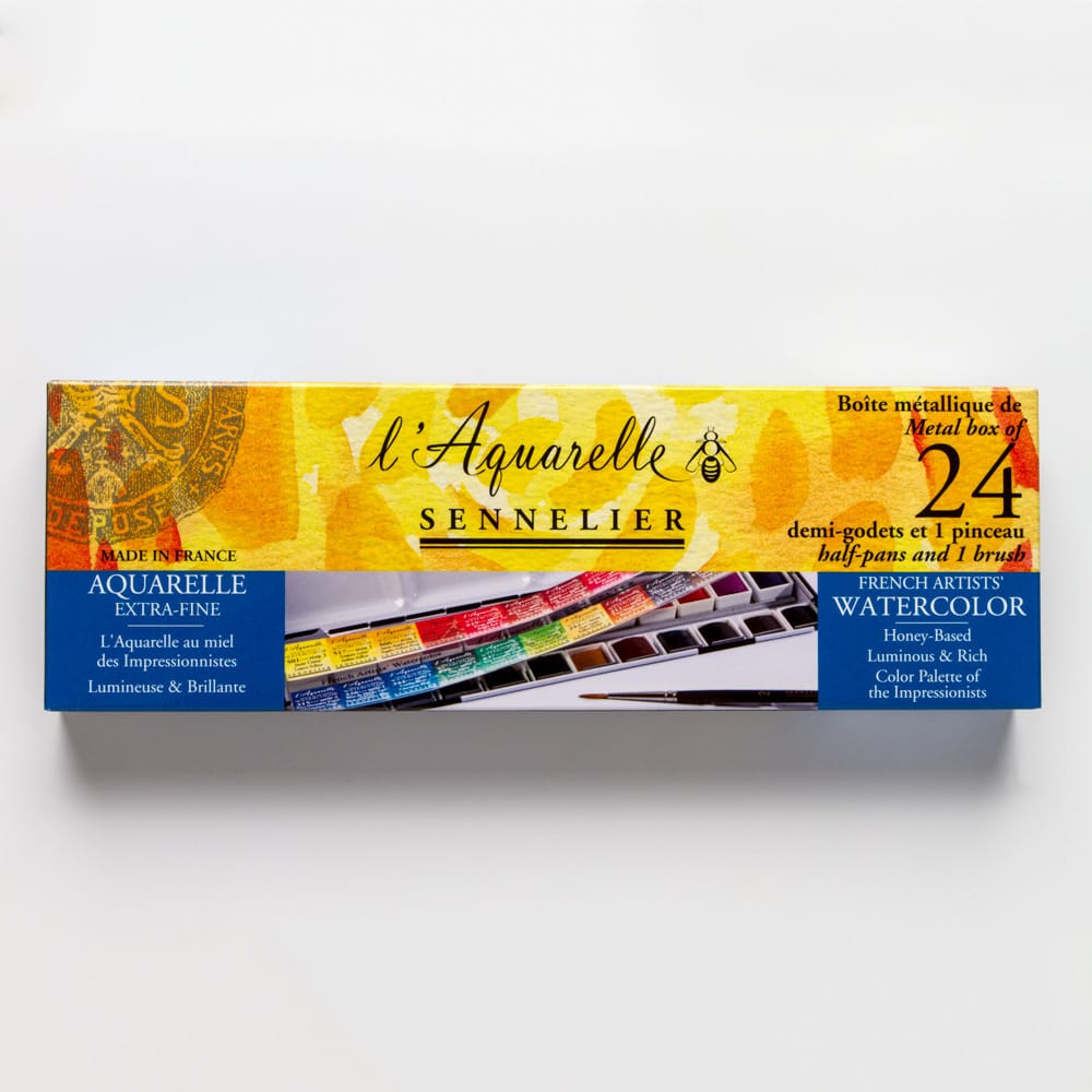 Amostra Aguarela Sennelier l'Aquarelle 24 Cores x 0.5ml