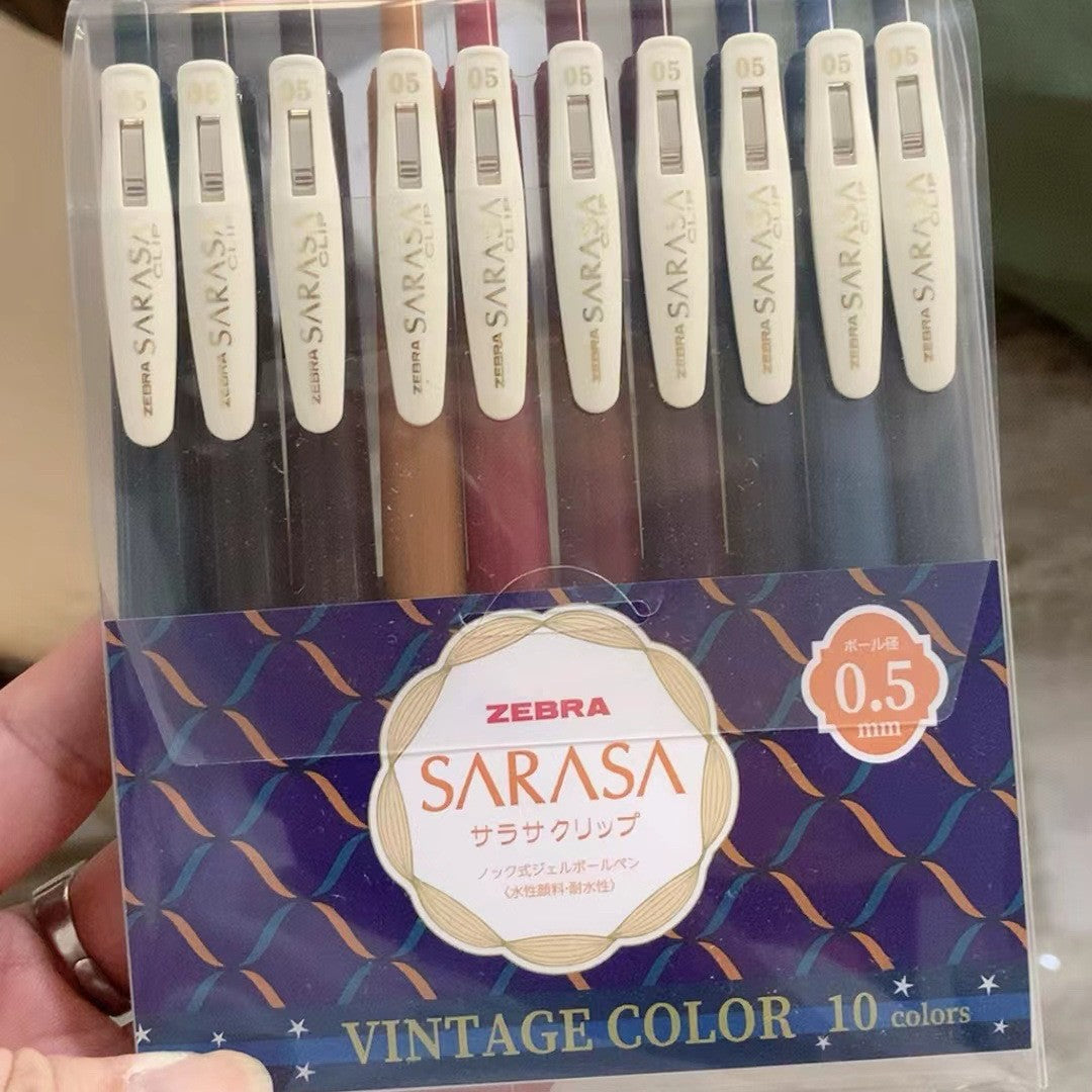Canetas de Gel ZEBRA Clip-Vários Conjuntos 3/4/10/20 Cores + 20º Aniversário - Edição Limitada de 47 Cores