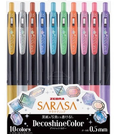 Canetas de Gel ZEBRA Clip-Vários Conjuntos 3/4/10/20 Cores + 20º Aniversário - Edição Limitada de 47 Cores
