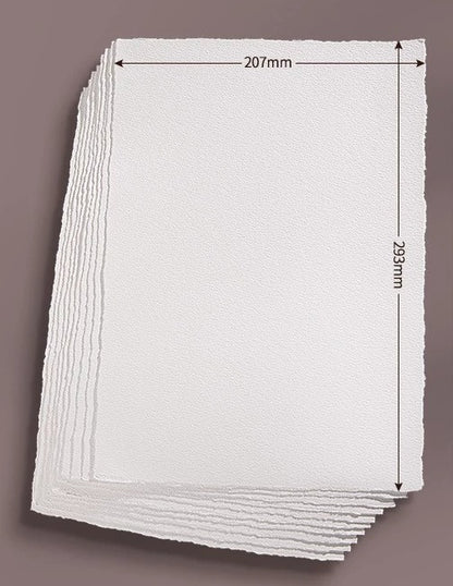 Papel de Aguarela para Postais - 300g/m2 - (Prensa Fria) Textura Média