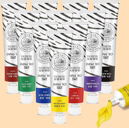 Conjunto de Tintas a Óleo Paul Rubens Série 215 – Kit Completo Atelier 12 Cores (12 x 50ml)