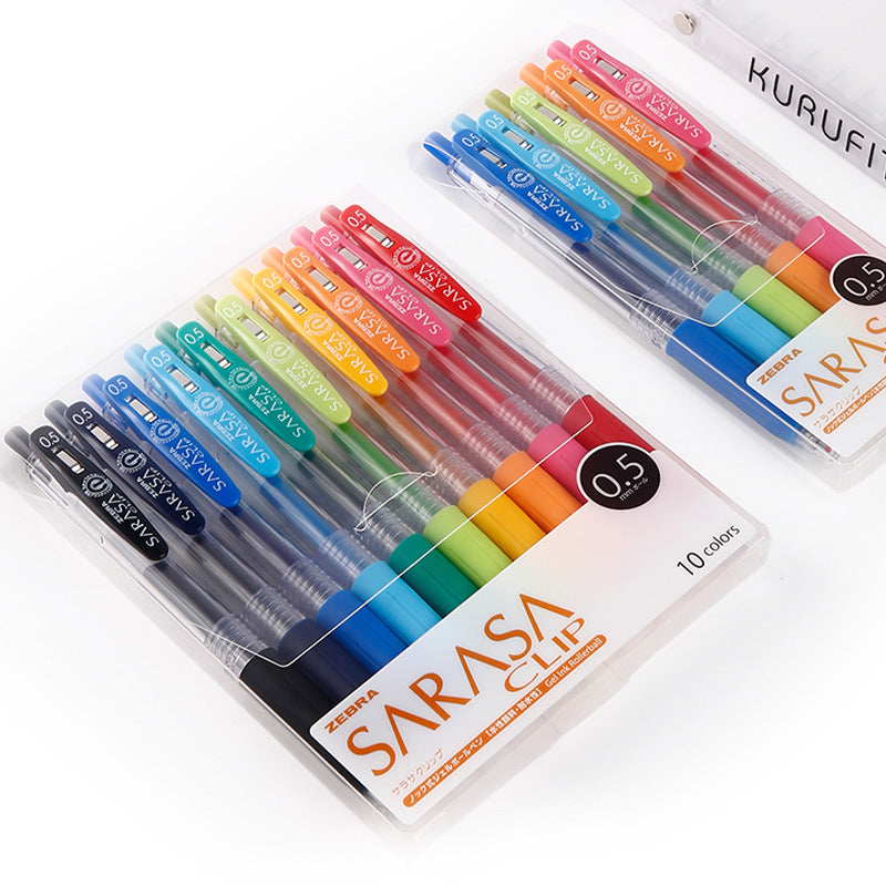 Canetas de Gel ZEBRA Clip-Vários Conjuntos 3/4/10/20 Cores + 20º Aniversário - Edição Limitada de 47 Cores