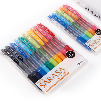 Canetas de Gel ZEBRA Clip-Vários Conjuntos 3/4/10/20 Cores + 20º Aniversário - Edição Limitada de 47 Cores