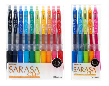 Canetas de Gel ZEBRA Clip-Vários Conjuntos 3/4/10/20 Cores + 20º Aniversário - Edição Limitada de 47 Cores
