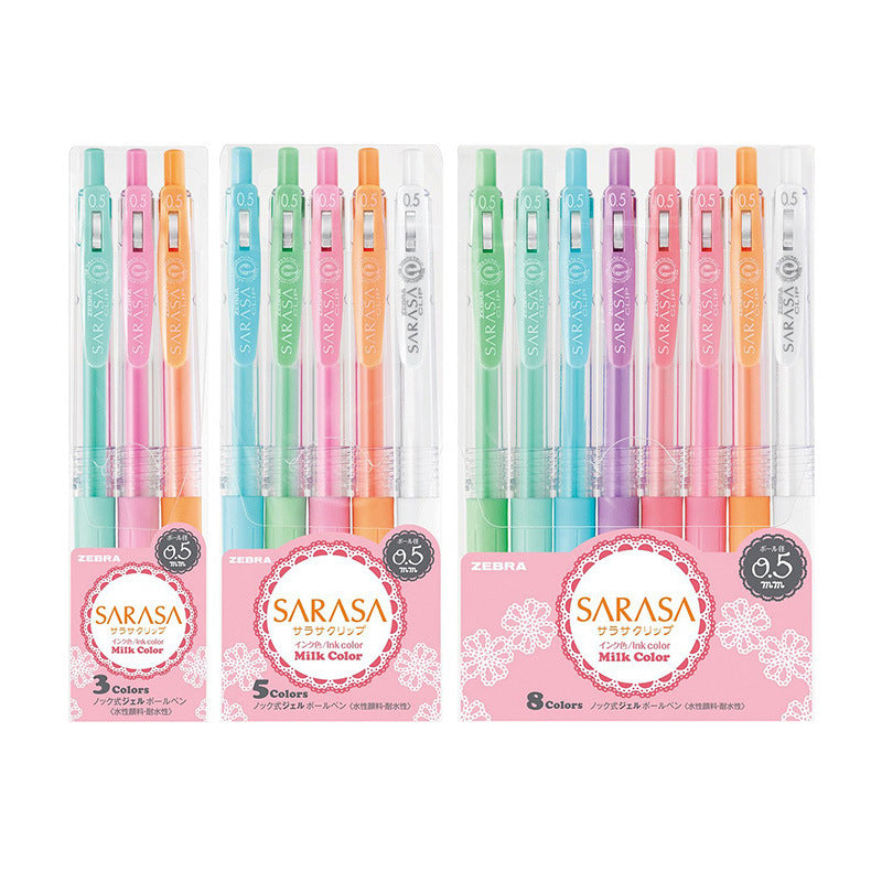 Canetas de Gel ZEBRA Clip-Vários Conjuntos 3/4/10/20 Cores + 20º Aniversário - Edição Limitada de 47 Cores