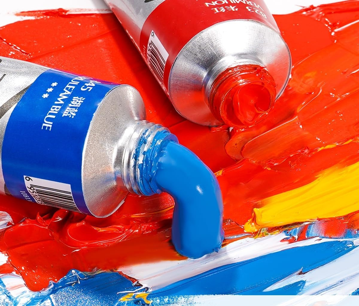 Conjunto de Tintas a Óleo Paul Rubens Série 215 – Kit Básico 3 Cores Primárias (3 x 50ml)
