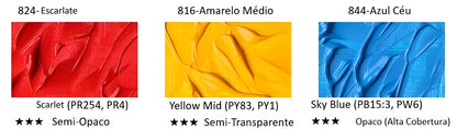 Conjunto de Tintas a Óleo Paul Rubens Série 215 – Kit Básico 3 Cores Primárias (3 x 50ml)