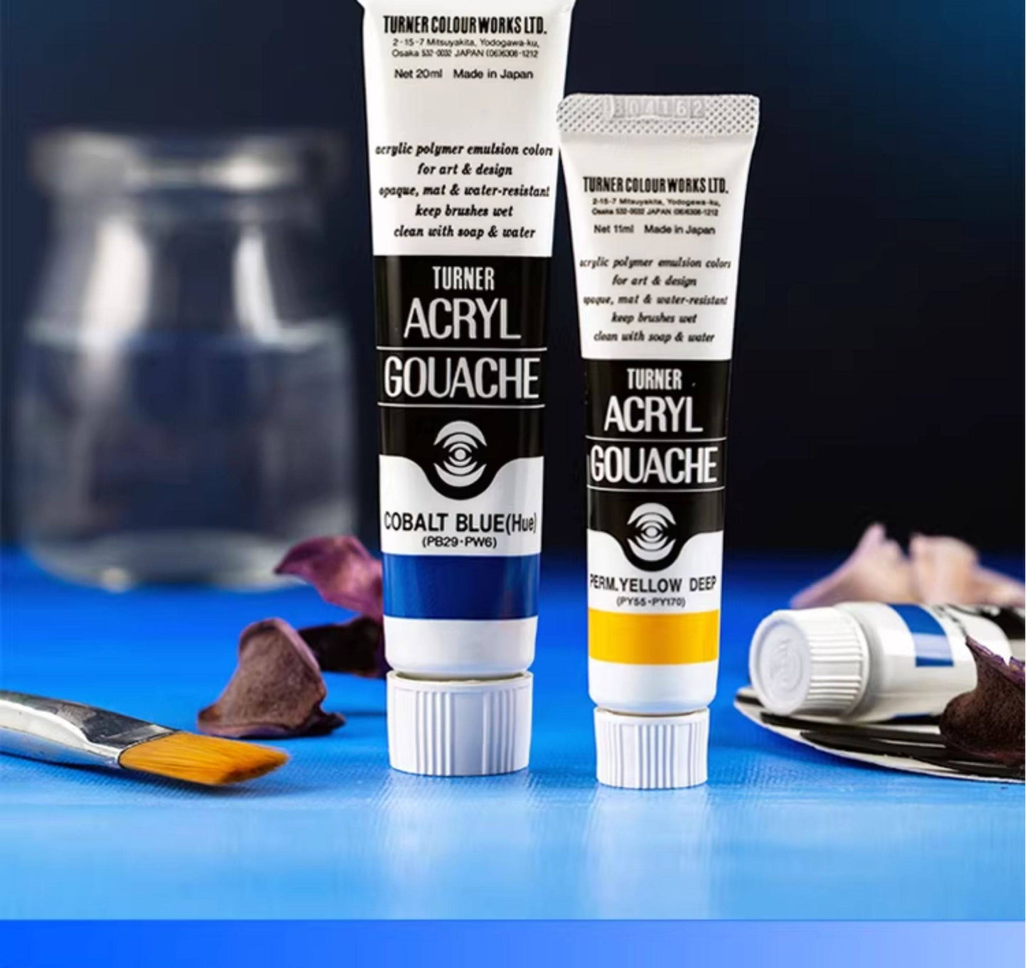 Conjunto Profissional de Guache Acrílico Turner Acryl Gouache – 12 Cores x 20ml
