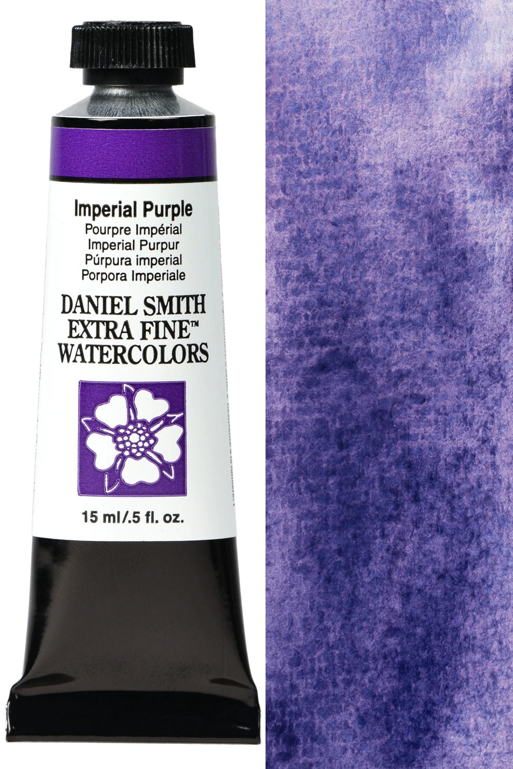 Aguarela Daniel Smith Extra Fine Watercolors Púrpura Imperial Nr 174 tubo 15ml | Imperial Purple Nr 174 15ml tube open stock.