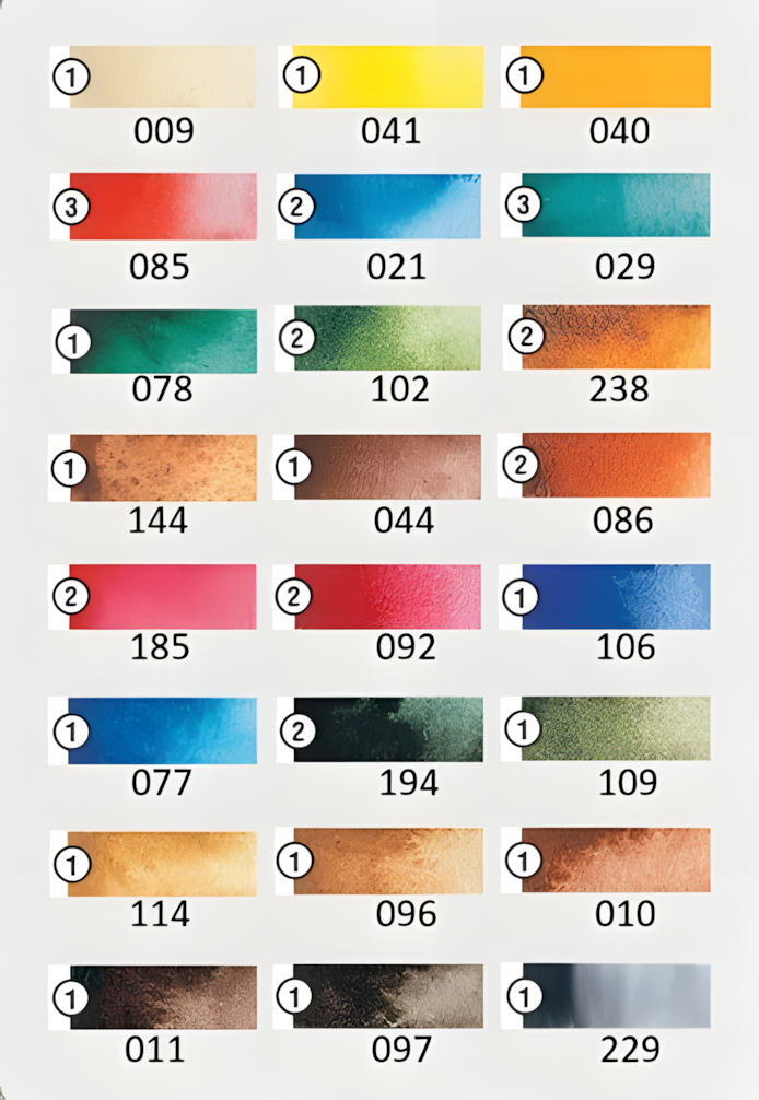 Amostra Aguarela Daniel Smith Extra Fine Watercolors 24 Cores x 0.5ml