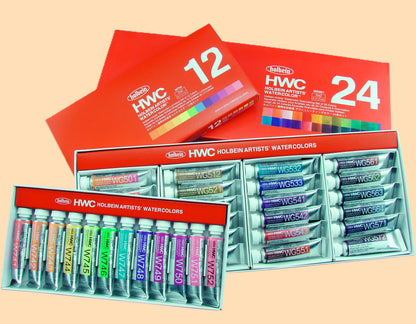Amostra Aguarela Holbein Artist Watercolor 24 Cores x 0.5ml