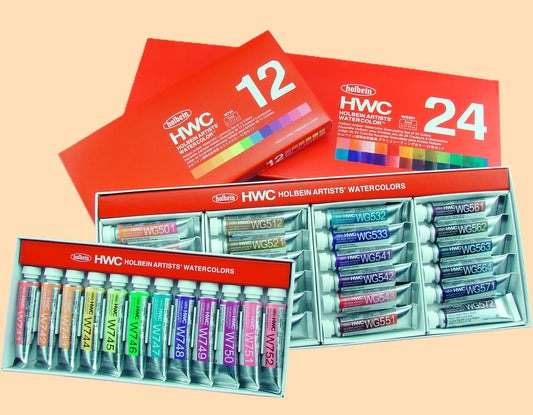 Amostra Aguarela Holbein Artist Watercolor 24 Cores x 0.5ml
