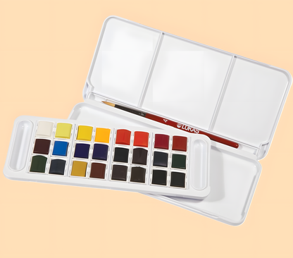 Amostra Aguarela LUKAS Aquarell Studio 24 Cores x 0.5ml