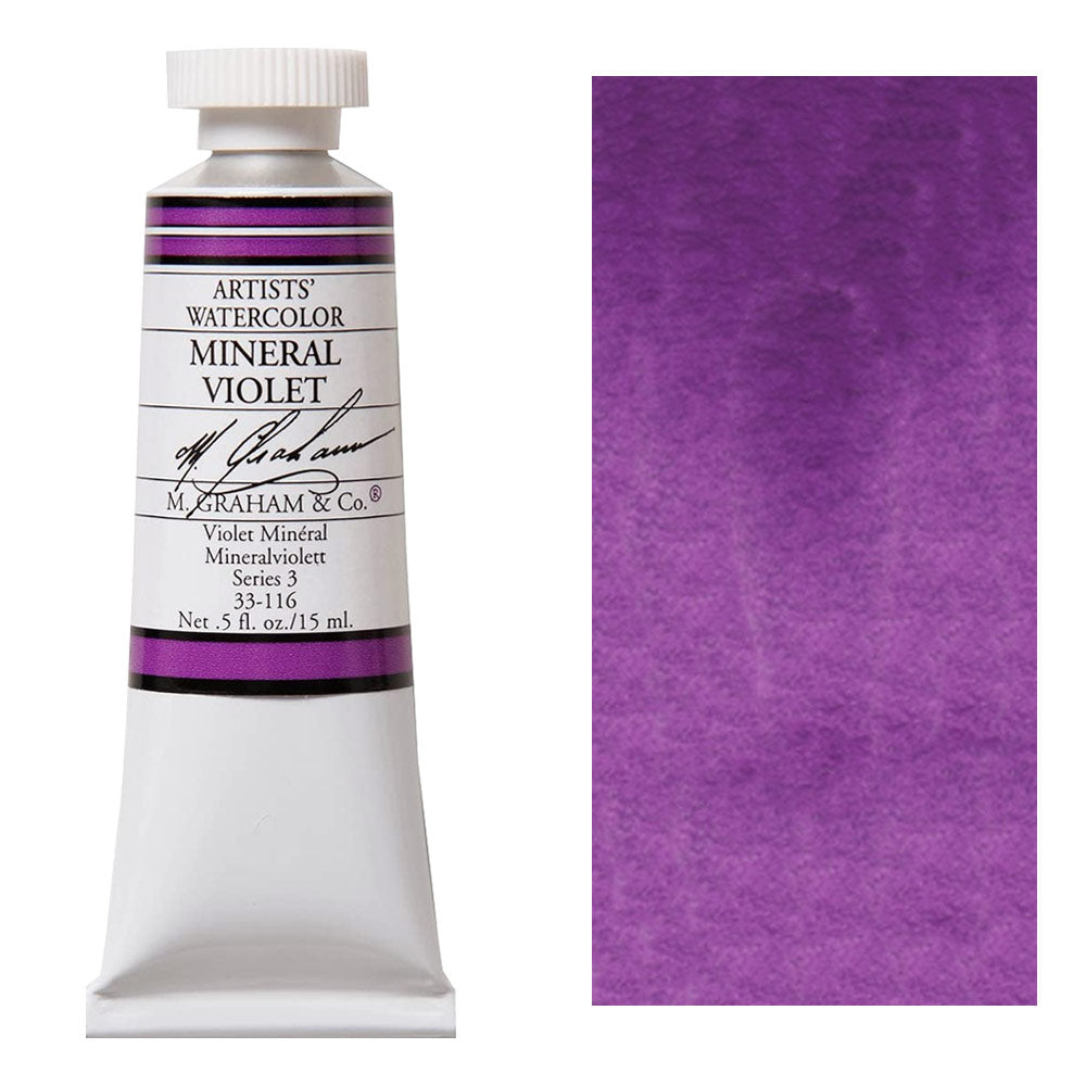 M. Graham Artists' Watercolors - Mineral Violet 116 open stock - Group Buy | Violeta Mineral -Tubo 15ml  - à unidade - Compra conjunta
