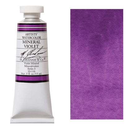 M. Graham Artists' Watercolors - Mineral Violet 116 open stock - Group Buy | Violeta Mineral -Tubo 15ml  - à unidade - Compra conjunta
