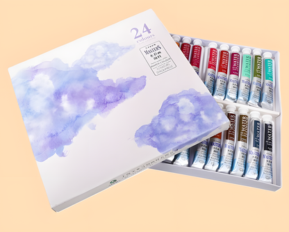 Amostra Aguarela Marie´s Masters Watercolor 24 Cores x 0.5ml