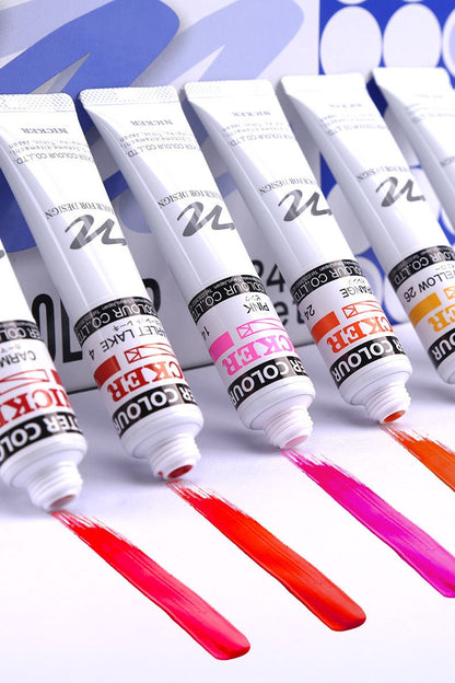 Guache Profissional Japonesa Nicker Poster Color - Conjunto 36 Cores x 20ml