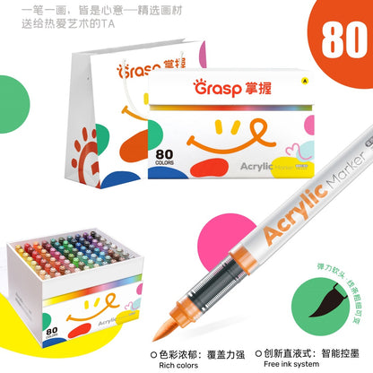 Marcadores Acrílicos Grasp + Presente