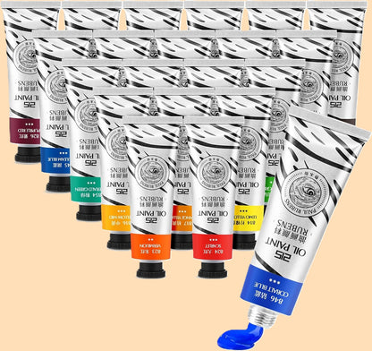 Conjunto de Tintas a Óleo Paul Rubens Série 215 – Kit Premium Mestre 18 Cores (18 x 50ml)