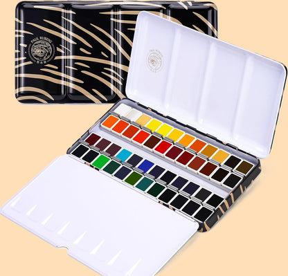 Conjunto de Aguarelas Paul Rubens 5ª Geração (Série Youlan) – Kit Master Estúdio 48 Cores em Pastilha