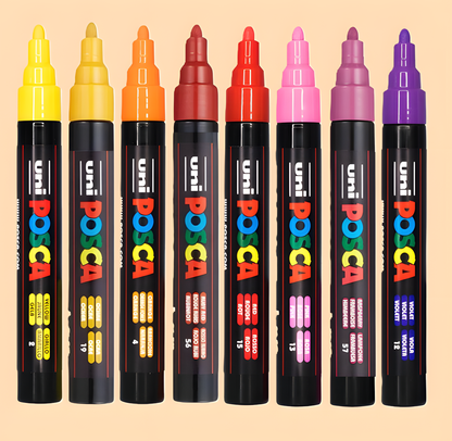 Compra Conjunta - Marcador Uni POSCA PC-5M (Ponta Média 1.8-2.5mm) À Unidade - 53 Cores
