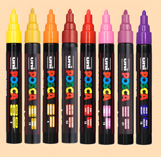 Compra Conjunta - Marcador Uni POSCA PC-5M (Ponta Média 1.8-2.5mm) À Unidade - 53 Cores