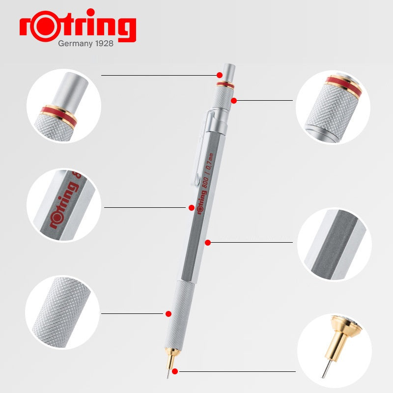 Lapiseira Rotring 800 - 0.5/0.7mm - Metal - Alto Desempenho