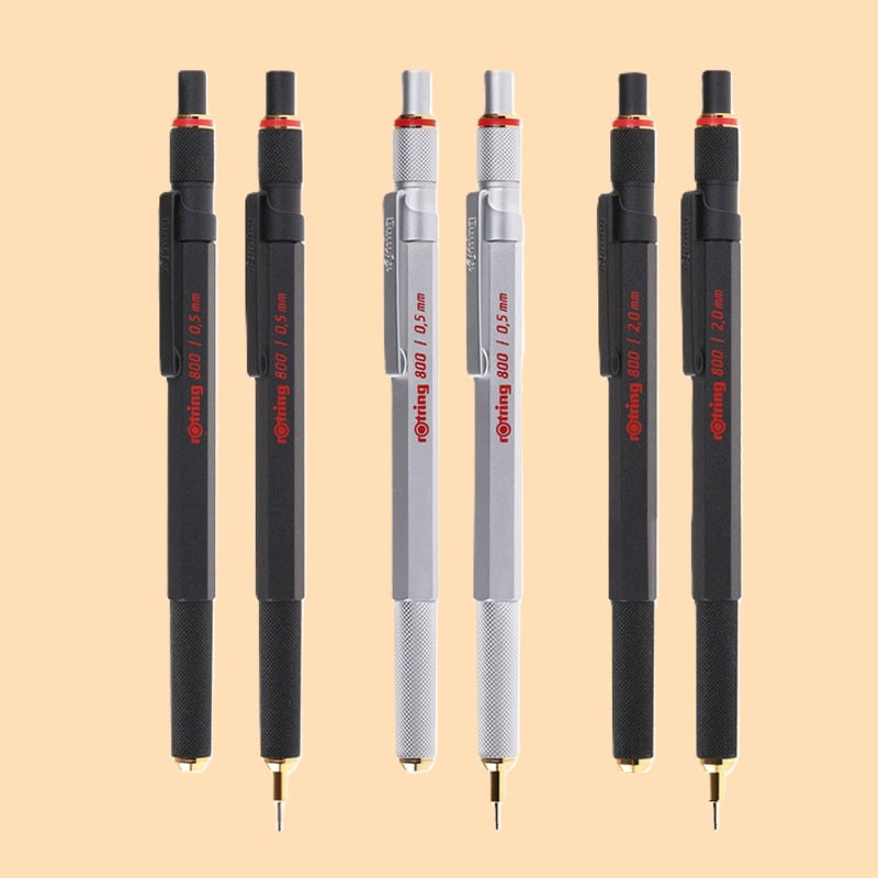 Lapiseira Rotring 800 - 0.5/0.7mm - Metal - Alto Desempenho