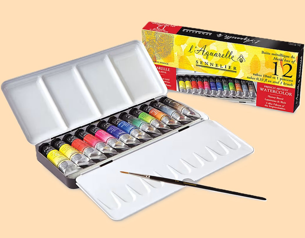 Amostra Aguarela Sennelier l'Aquarelle 24 Cores x 0.5ml