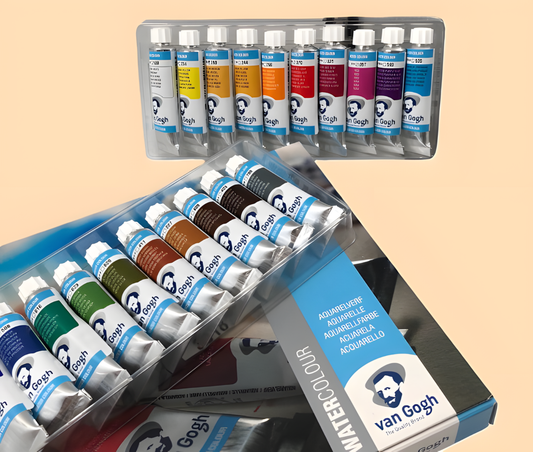 Amostra Aguarela Van Gogh Watercolor 24 Cores x 0.5ml