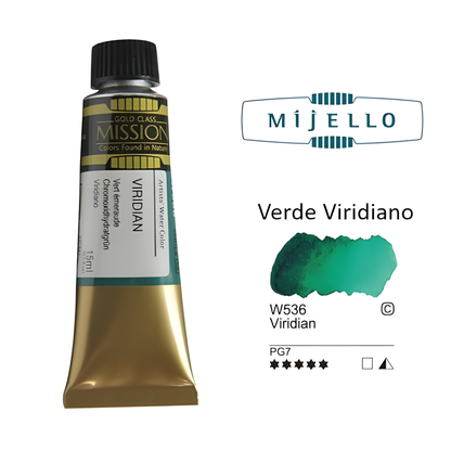 Compra Conjunta - Aguarelas Profissionais Mijello-Mission Gold Class-Pure Pigment -15ml à Unidade - Séries A, B e C até 40% Desconto