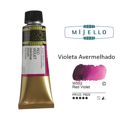 Compra Conjunta - Aguarelas Profissionais Mijello-Mission Gold Class-Pure Pigment -15ml à Unidade - Séries A, B e C até 40% Desconto