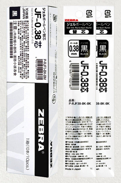 Recargas de Substituição ZEBRA Sarasa Clip- 0.3/0.38/0.4/0.5/0.7/1.0mm - Várias Cores