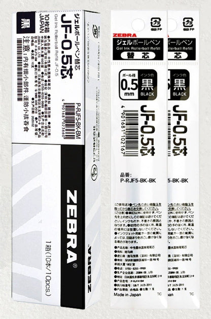 Recargas de Substituição ZEBRA Sarasa Clip- 0.3/0.38/0.4/0.5/0.7/1.0mm - Várias Cores