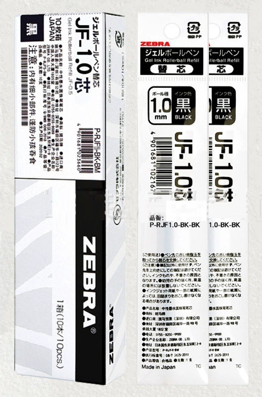 Recargas de Substituição ZEBRA Sarasa Clip- 0.3/0.38/0.4/0.5/0.7/1.0mm - Várias Cores