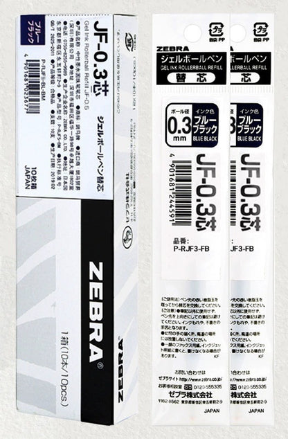 Recargas de Substituição ZEBRA Sarasa Clip- 0.3/0.38/0.4/0.5/0.7/1.0mm - Várias Cores