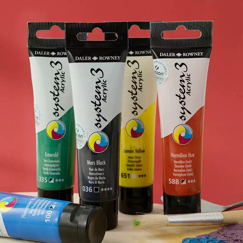 Conjunto de Tintas Acrílicas Daler-Rowney System3 (6 x 22ml)