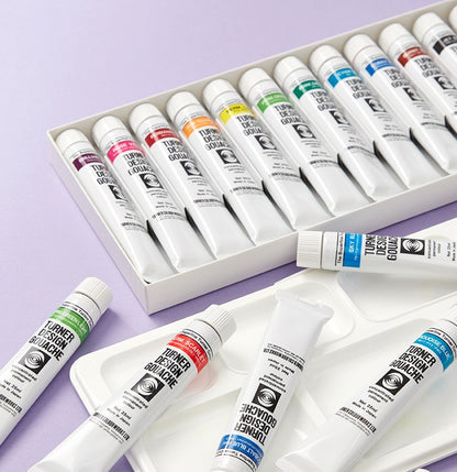 Set de Guache Turner Design – Conjunto de 12 Cores (25ml) | Qualidade Profissional Japonesa