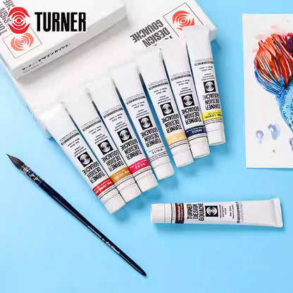 Set de Guache Turner Design – Conjunto de 12 Cores (25ml) | Qualidade Profissional Japonesa