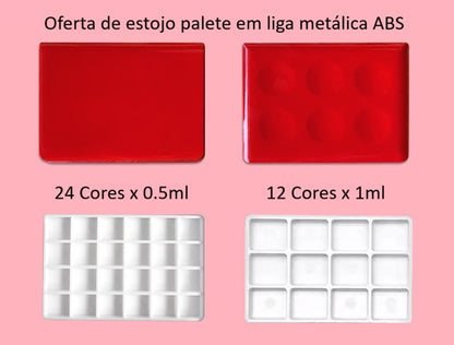 Amostra Aguarela M. Graham Artist Watercolor 24 Cores x 0.5ml