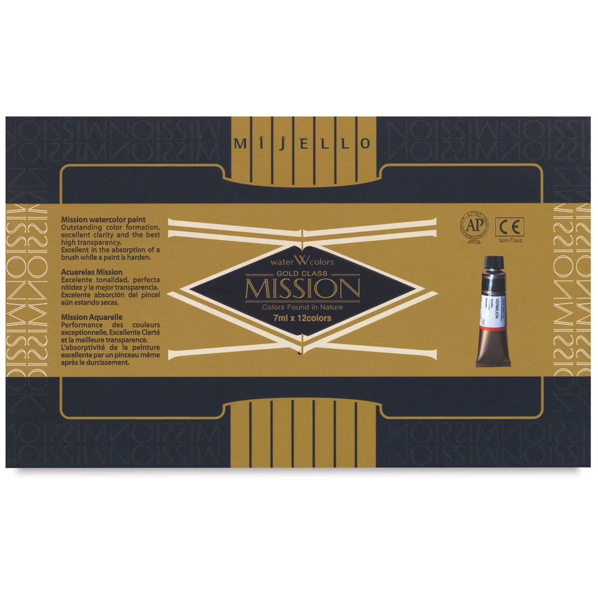 Aguarelas Profissionais Mijello-Mission Gold Class 12 Cores x 7ml