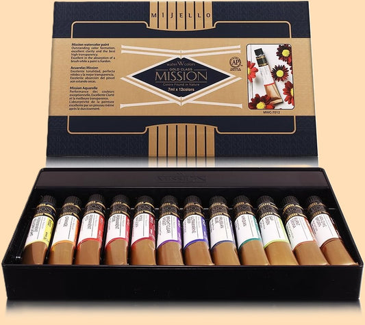 Aguarelas Profissionais Mijello-Mission Gold Class 12 Cores x 7ml