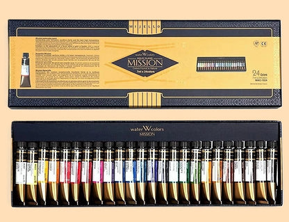 Aguarelas Profissionais Mijello-Mission Gold Class 24 Cores x 7ml