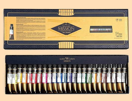 Aguarelas Profissionais Mijello-Mission Gold Class 24 Cores x 7ml
