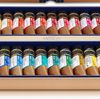 Aguarelas Profissionais Mijello-Mission Gold Class-Pure Pigment-36 Cores x 15ml