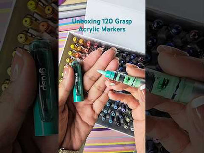 Marcadores Acrílicos Grasp + Presente