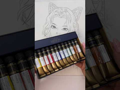 Aguarelas Profissionais Mijello-Mission Gold Class 24 Cores x 7ml