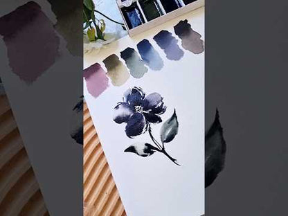 Boku-Undo E-Sumi (Classic) – Aguarelas Japonesas de Fusão com Tinta Sumi (Conjunto de 6 Cores)