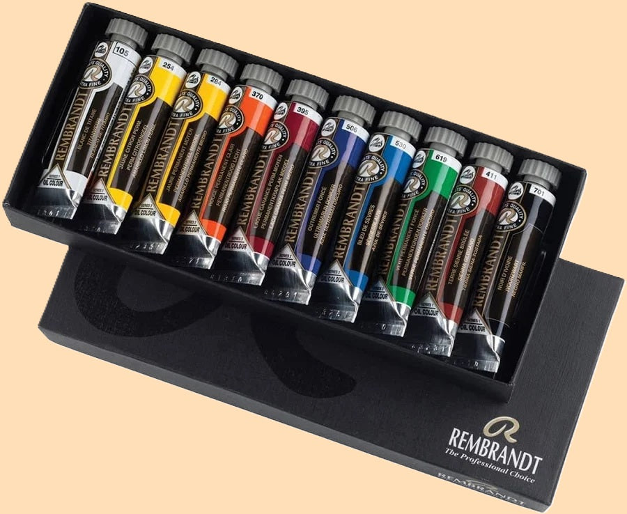 Conjunto de Tintas a Óleo Rembrandt Extra Fino-10 Cores x 40ml
